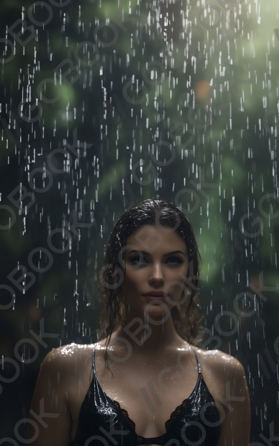 靜謐雨中擁抱