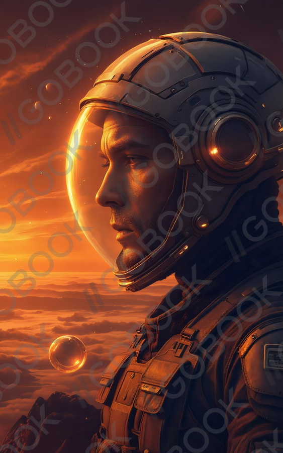 夕陽太空旅人
