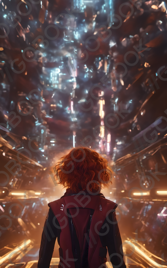 未來主義霓虹走廊