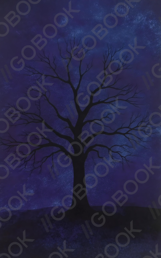 夜晚星空樹