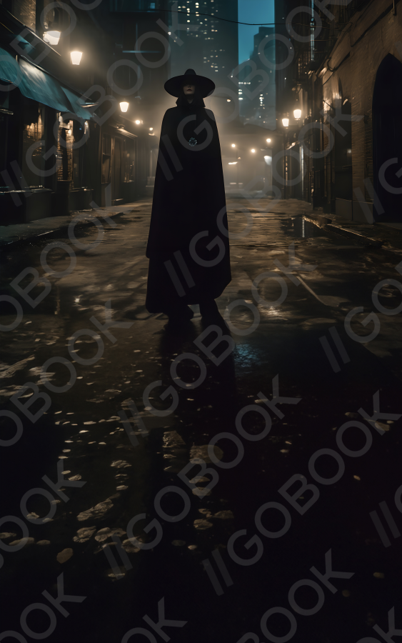 神秘夜晚陰影
