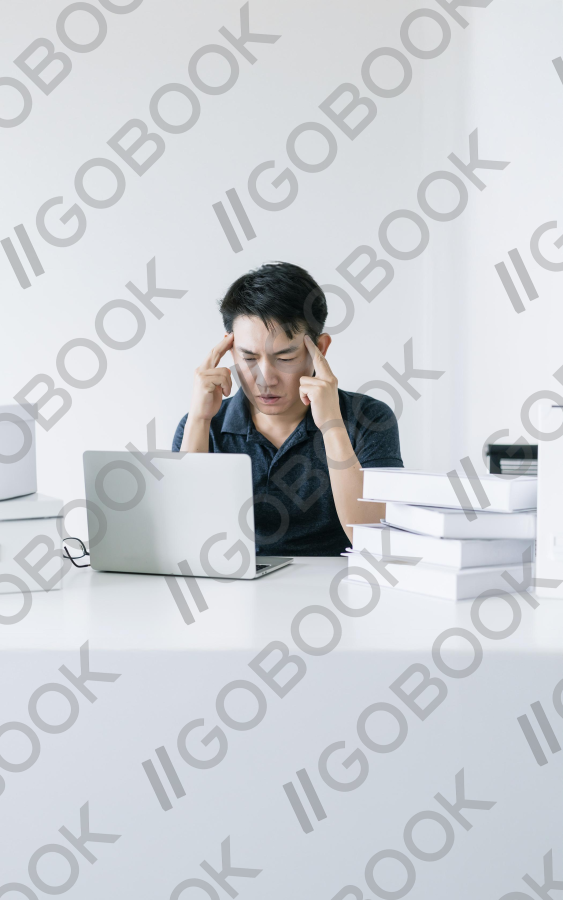 專注的辦公室壓力